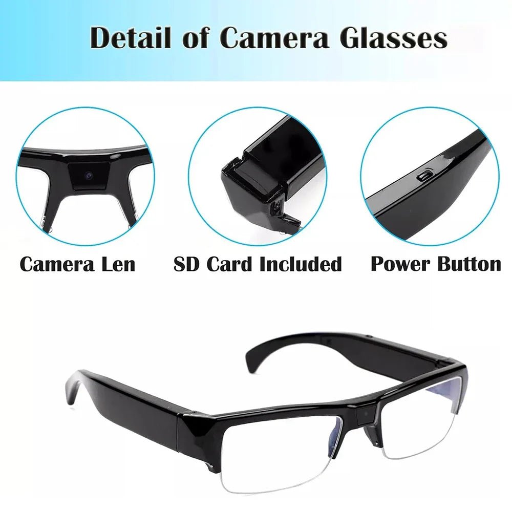 1080P HD Mini Camera Glasses Wearable DVR Video Recorder Black - Tienda1080P HD Mini Camera Glasses Wearable DVR Video Recorder Black9220992467175OBA1005007755280796TiendaOBAOBA1005007755280796Electronics > Business & Home Security > Security Cameras & Accessories1080P HD Mini Camera Glasses Wearable DVR Video Recorder Black