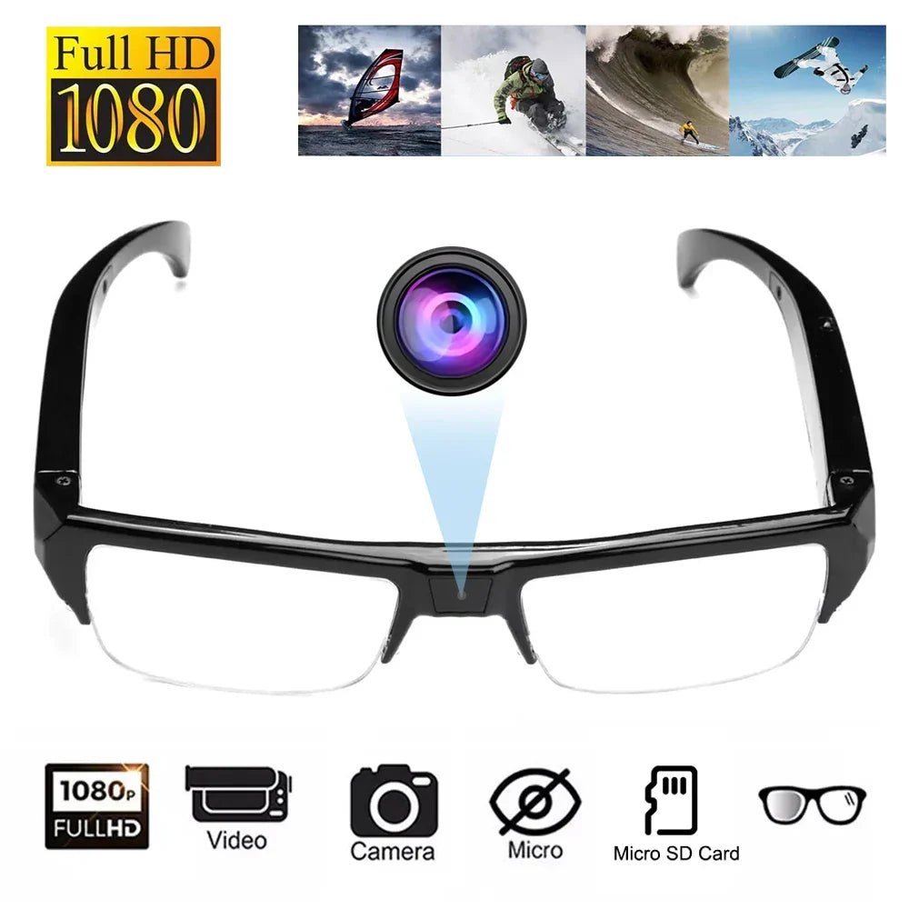 1080P HD Mini Camera Glasses Wearable DVR Video Recorder Black - Tienda1080P HD Mini Camera Glasses Wearable DVR Video Recorder Black9220992467175OBA1005007755280796TiendaOBAOBA1005007755280796Electronics > Business & Home Security > Security Cameras & Accessories1080P HD Mini Camera Glasses Wearable DVR Video Recorder Black