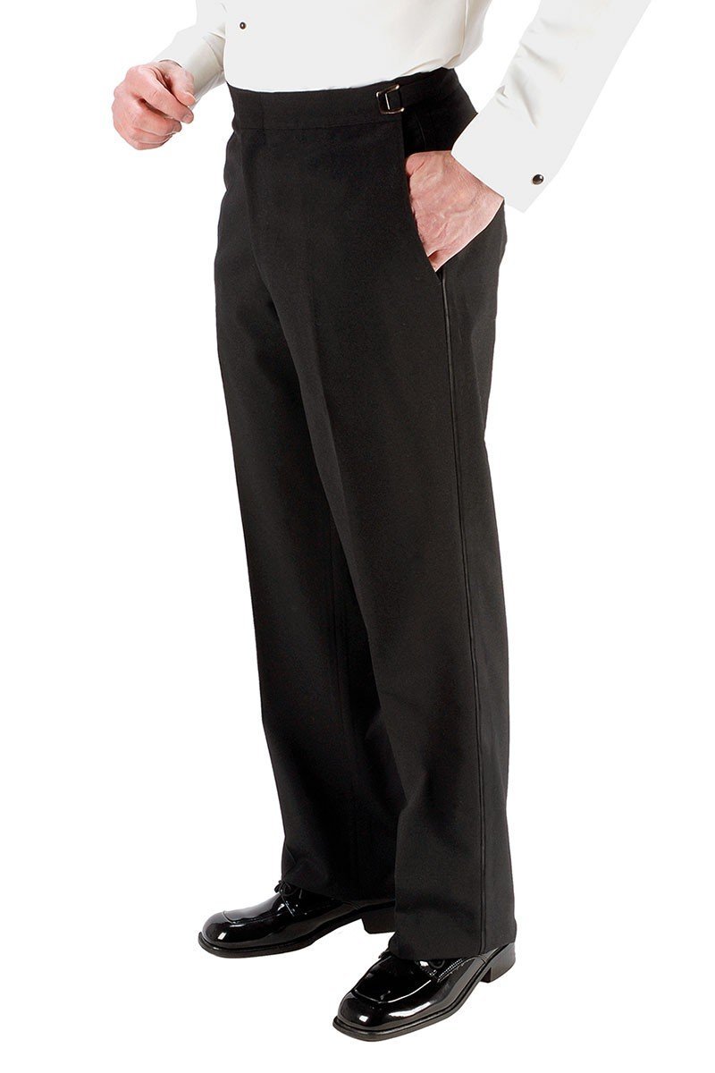 "Anthony" Black Vitale Barberis Italian Wool Tuxedo Pants - Tienda"Anthony" Black Vitale Barberis Italian Wool Tuxedo PantsModernShort27 - 29716252304413TUX-114230TiendaTux - USATUX-114230Mens Pants"Anthony" Black Vitale Barberis Italian Wool Tuxedo Pants