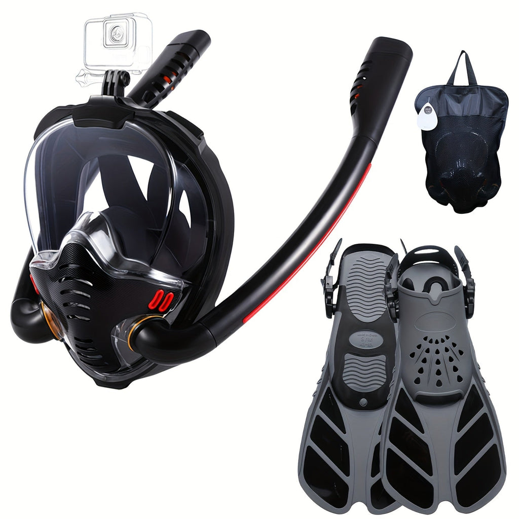 Full Face Snorkel Mask Set with Flippers - TiendaFull Face Snorkel Mask Set with Flippers9269835235559TM601099561191358TiendaTMTM601099561191358Boating & Water SportsFull Face Snorkel Mask Set with Flippers