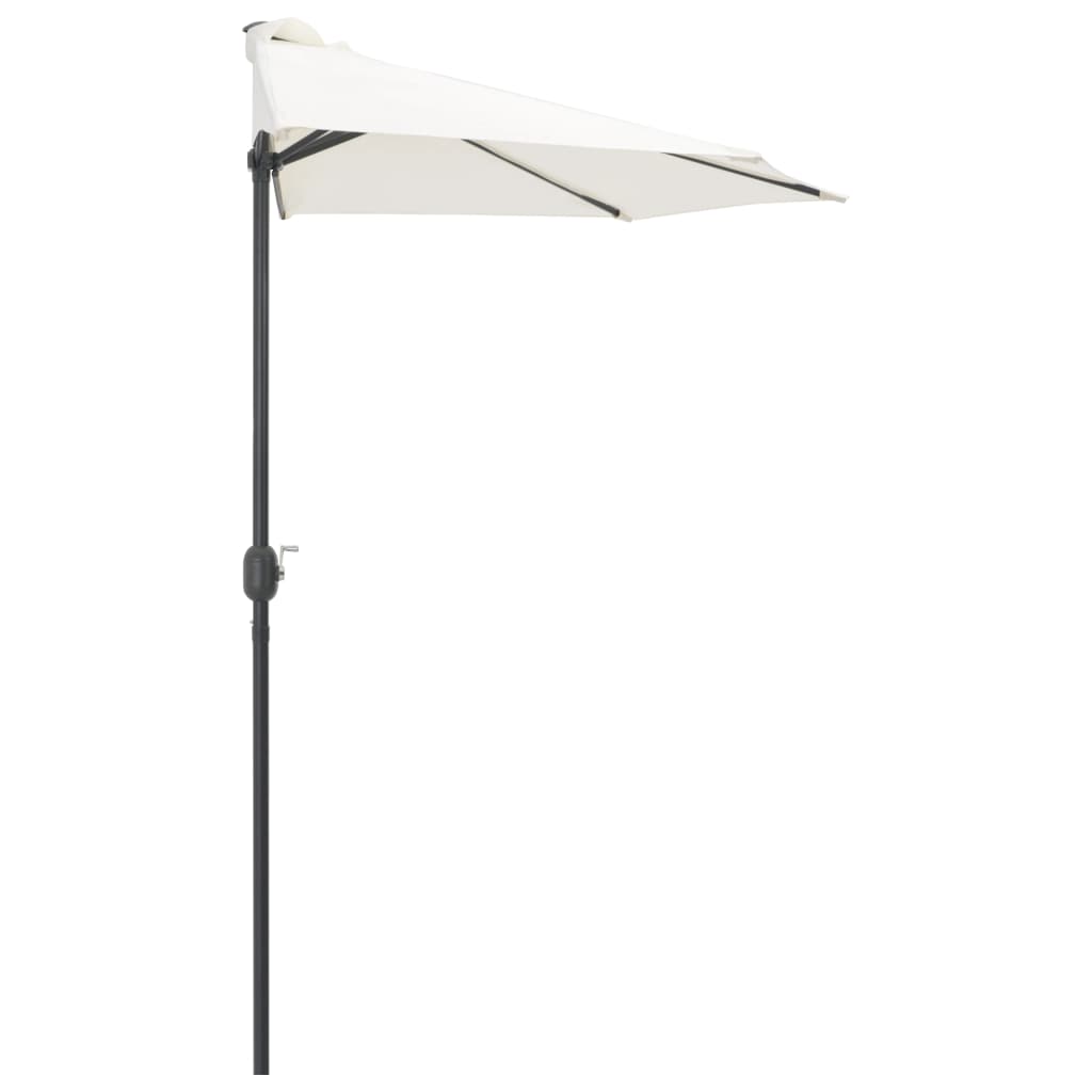 NNEVL Balcony Parasol with Aluminium Pole Sand 270x135 cm Half - TiendaNNEVL Balcony Parasol with Aluminium Pole Sand 270x135 cm Half871847562533944587TiendaNNEVL44587Outdoor Umbrellas & SunshadesNNEVL Balcony Parasol with Aluminium Pole Sand 270x135 cm Half