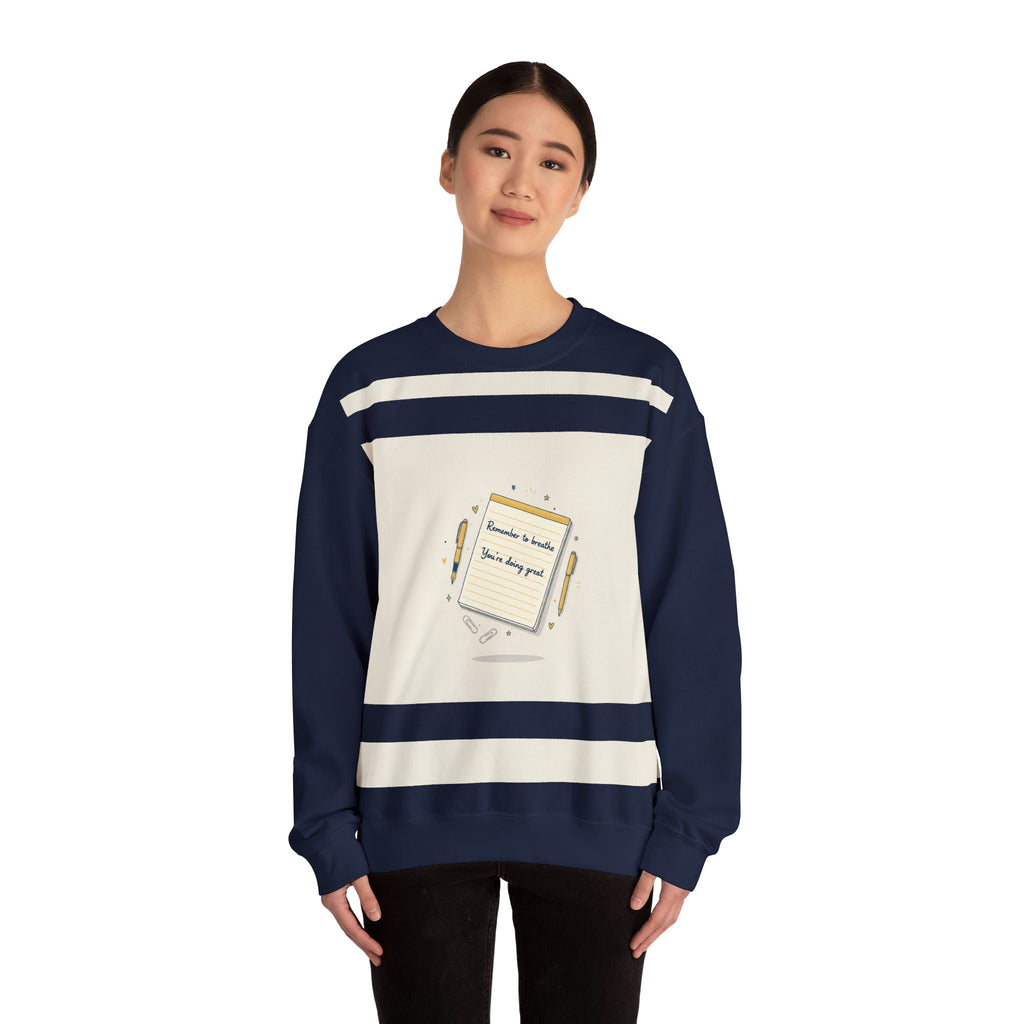Note to Self handwritten sticky note crewneck sweatshirt | analogue reminder aesthetic - TiendaNote to Self handwritten sticky note crewneck sweatshirt | analogue reminder aestheticSNavy19264040207554669783TiendaPrintify19264040207554669783SweatshirtNote to Self handwritten sticky note crewneck sweatshirt | analogue reminder aesthetic