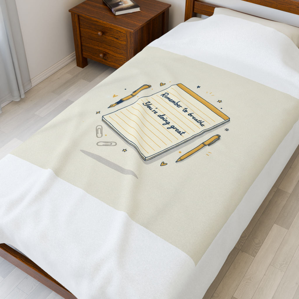 Note to Self notepad illustration Velveteen Plush Blanket | analogue reminder, handwritten aesthetic - TiendaNote to Self notepad illustration Velveteen Plush Blanket | analogue reminder, handwritten aesthetic30" × 40"31199605173746726570TiendaPrintify31199605173746726570All Over PrintsNote to Self notepad illustration Velveteen Plush Blanket | analogue reminder, handwritten aesthetic