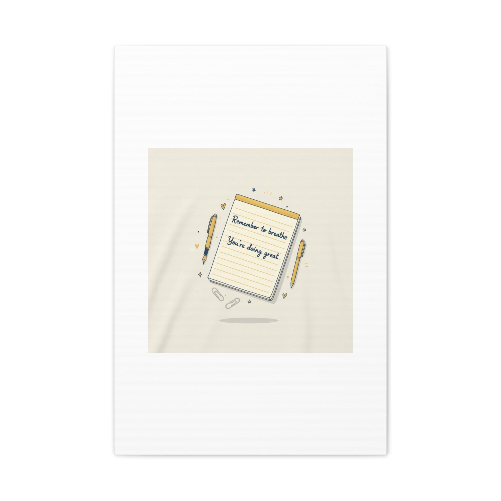 Note to Self notepad wall art | Matte Canvas - TiendaNote to Self notepad wall art | Matte Canvas1.25"20″ x 30″ (Vertical)76745950798701313731TiendaPrintify76745950798701313731CanvasNote to Self notepad wall art | Matte Canvas