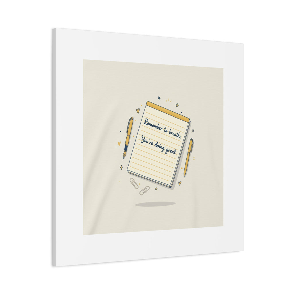 Note to Self notepad wall art | Matte Canvas - TiendaNote to Self notepad wall art | Matte Canvas1.25"36" x 36"49799819490558167094TiendaPrintify49799819490558167094CanvasNote to Self notepad wall art | Matte Canvas