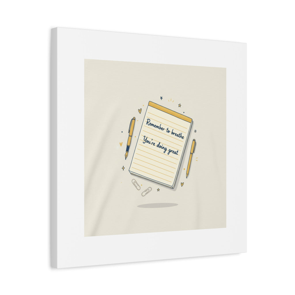 Note to Self notepad wall art | Matte Canvas - TiendaNote to Self notepad wall art | Matte Canvas1.25"36" x 36"49799819490558167094TiendaPrintify49799819490558167094CanvasNote to Self notepad wall art | Matte Canvas