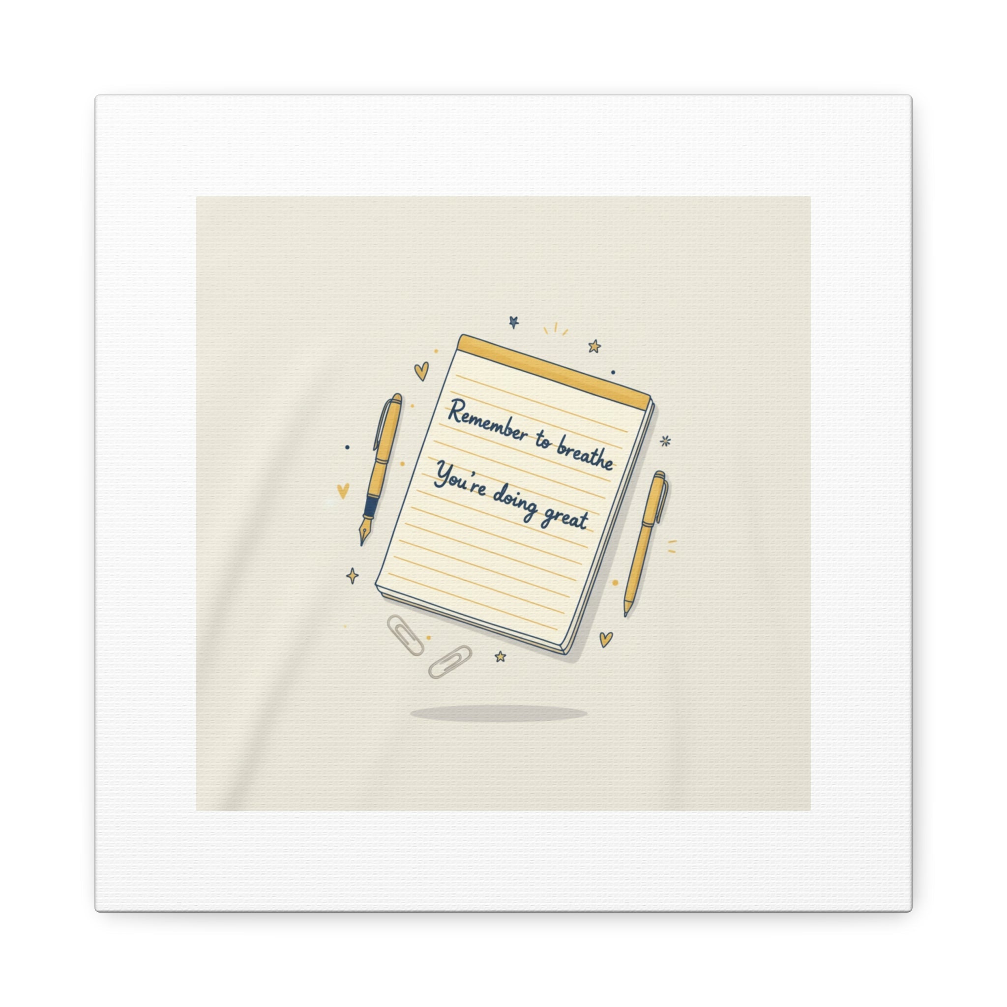 Note to Self notepad wall art | Matte Canvas - TiendaNote to Self notepad wall art | Matte Canvas1.25"12″ x 12″72023515201783113167TiendaPrintify72023515201783113167CanvasNote to Self notepad wall art | Matte Canvas