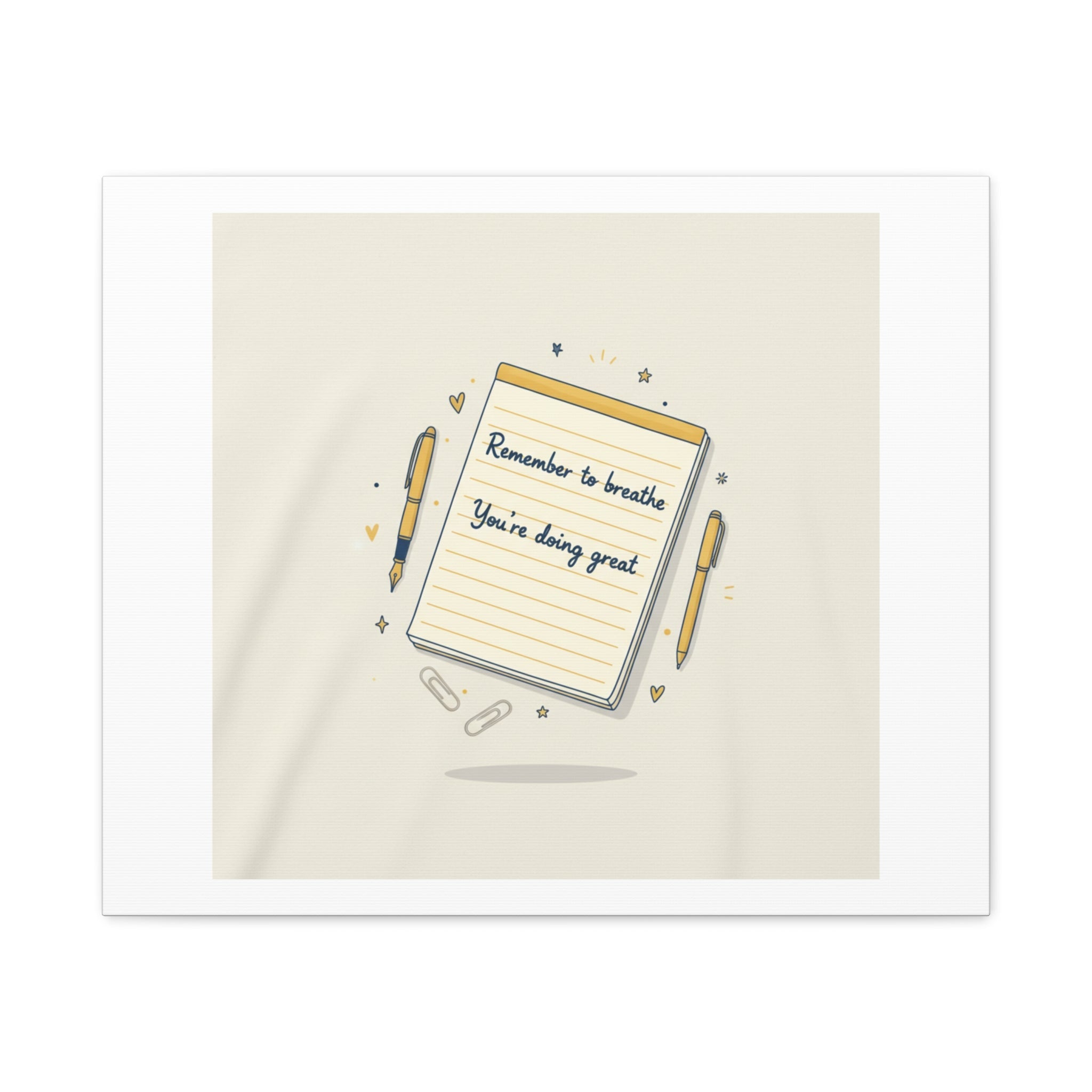 Note to Self notepad wall art | Matte Canvas - TiendaNote to Self notepad wall art | Matte Canvas1.25"24" x 20" (Horizontal)29583533218477704414TiendaPrintify29583533218477704414CanvasNote to Self notepad wall art | Matte Canvas