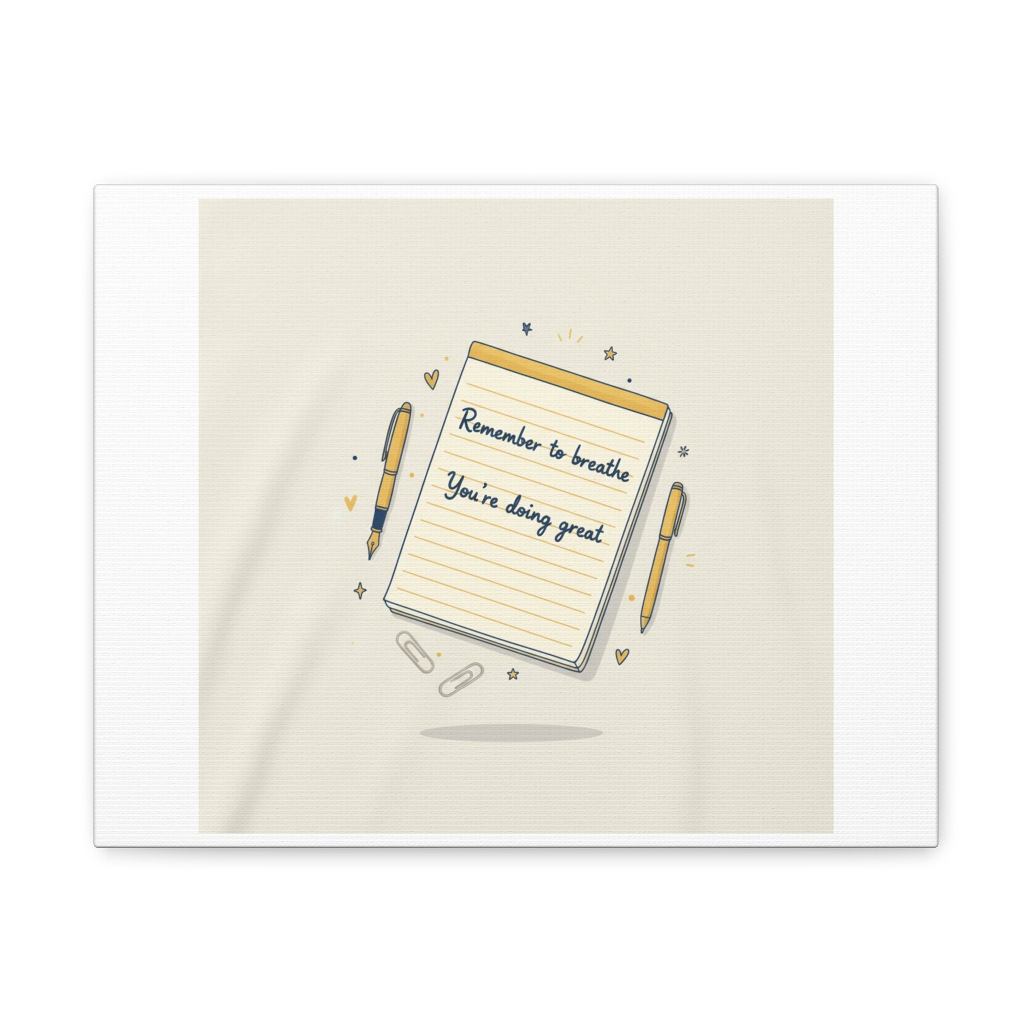 Note to Self notepad wall art | Matte Canvas - TiendaNote to Self notepad wall art | Matte Canvas1.25"14″ x 11″ (Horizontal)24530399565535797598TiendaPrintify24530399565535797598CanvasNote to Self notepad wall art | Matte Canvas