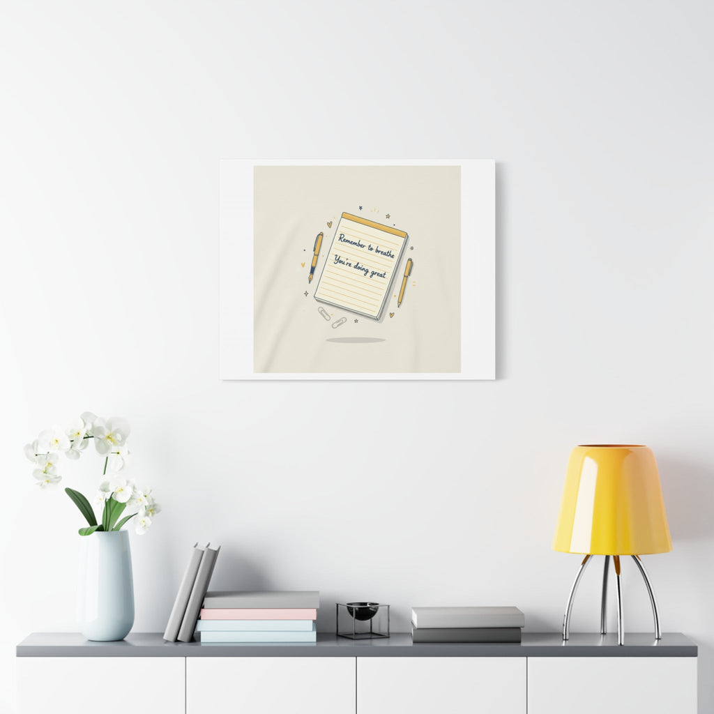 Note to Self notepad wall art | Matte Canvas - TiendaNote to Self notepad wall art | Matte Canvas1.25"36" x 36"49799819490558167094TiendaPrintify49799819490558167094CanvasNote to Self notepad wall art | Matte Canvas
