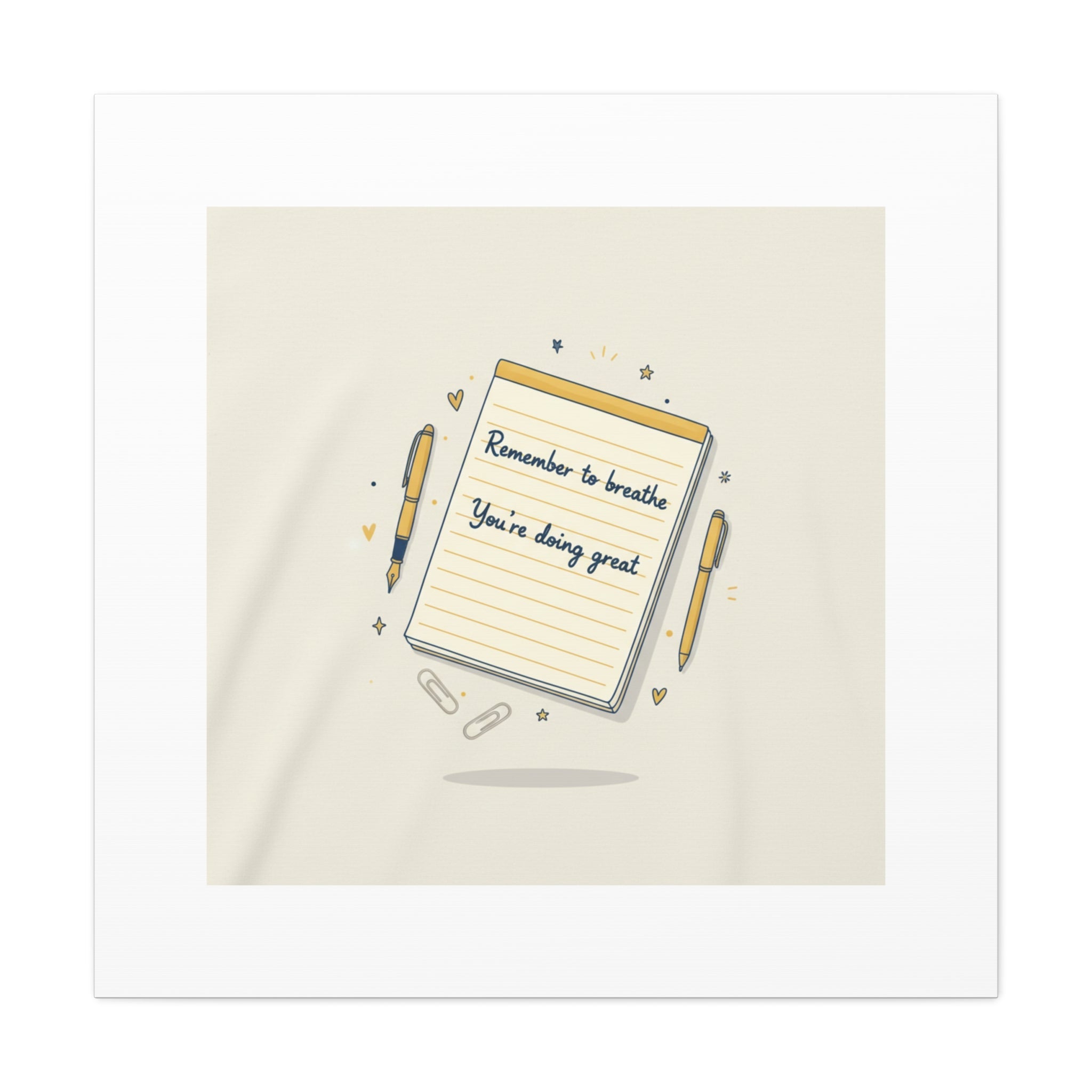 Note to Self notepad wall art | Matte Canvas - TiendaNote to Self notepad wall art | Matte Canvas1.25"36" x 36"49799819490558167094TiendaPrintify49799819490558167094CanvasNote to Self notepad wall art | Matte Canvas