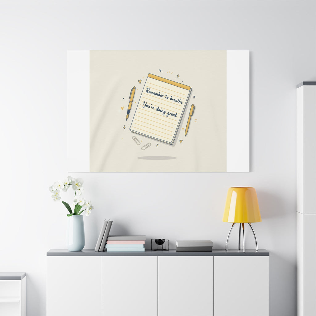 Note to Self notepad wall art | Matte Canvas - TiendaNote to Self notepad wall art | Matte Canvas1.25"36" x 36"49799819490558167094TiendaPrintify49799819490558167094CanvasNote to Self notepad wall art | Matte Canvas