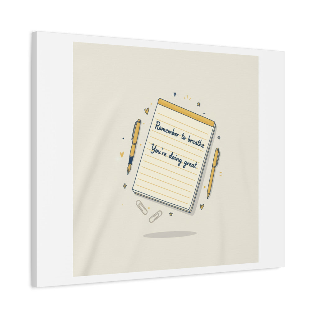 Note to Self notepad wall art | Matte Canvas - TiendaNote to Self notepad wall art | Matte Canvas1.25"36" x 36"49799819490558167094TiendaPrintify49799819490558167094CanvasNote to Self notepad wall art | Matte Canvas