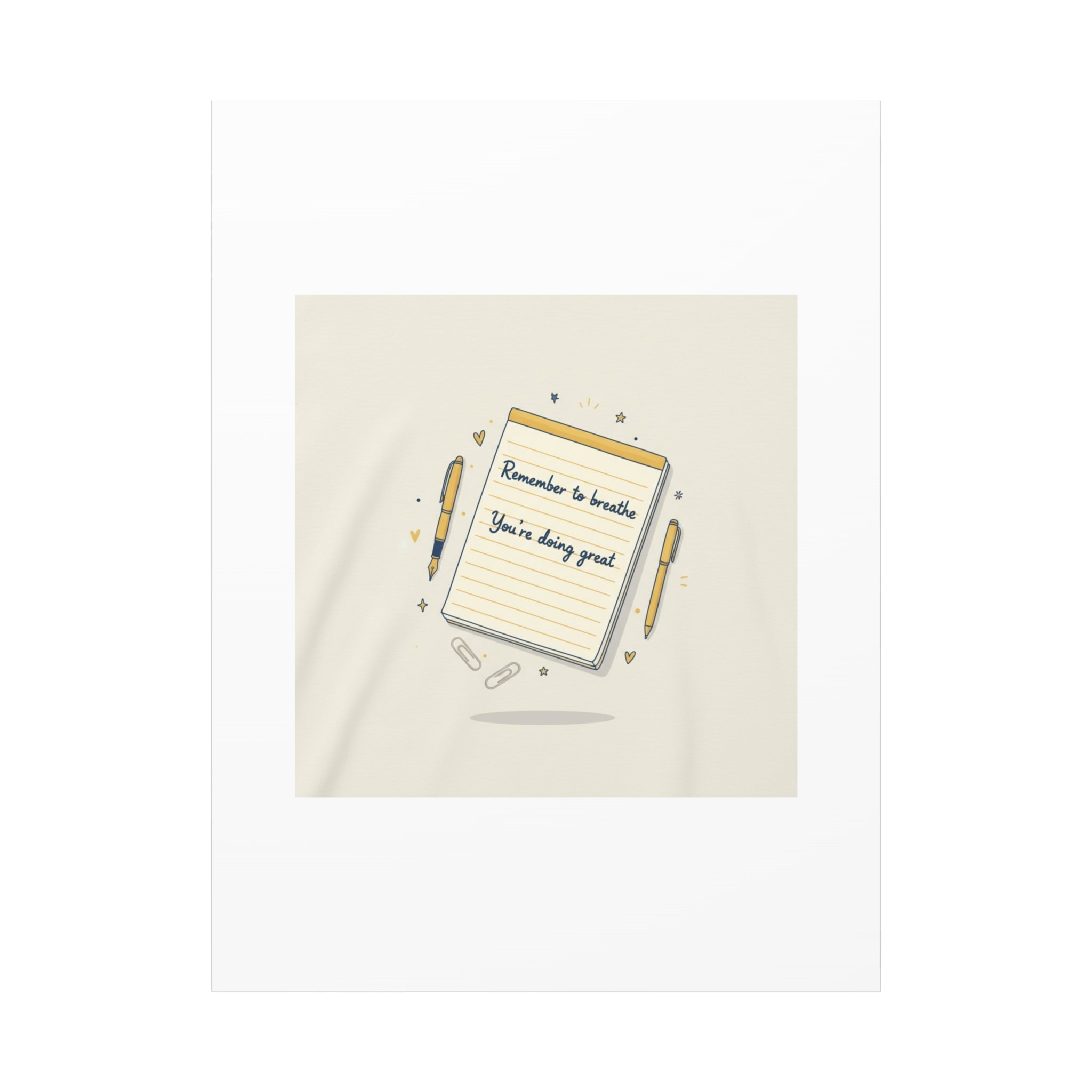 Note to Self notepad wall art | Matte Canvas - TiendaNote to Self notepad wall art | Matte Canvas1.25"36" x 48" (Vertical)52671535009718638414TiendaPrintify52671535009718638414CanvasNote to Self notepad wall art | Matte Canvas