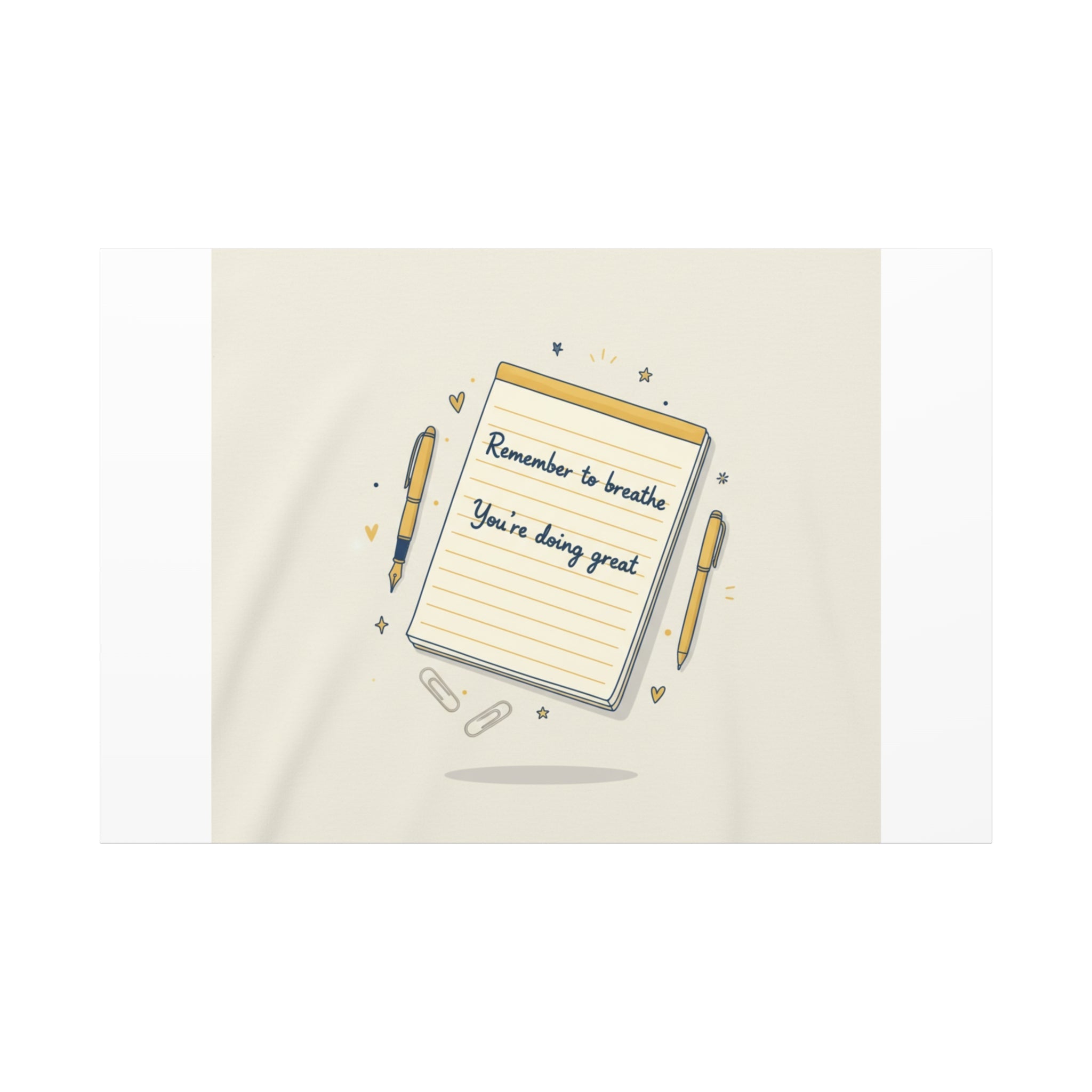 Note to Self notepad wall art | Matte Canvas - TiendaNote to Self notepad wall art | Matte Canvas1.25"60" x 40" (Horizontal)30105109426409490041TiendaPrintify30105109426409490041CanvasNote to Self notepad wall art | Matte Canvas