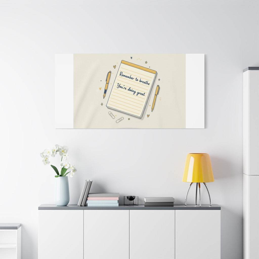 Note to Self notepad wall art | Matte Canvas - TiendaNote to Self notepad wall art | Matte Canvas1.25"36" x 36"49799819490558167094TiendaPrintify49799819490558167094CanvasNote to Self notepad wall art | Matte Canvas