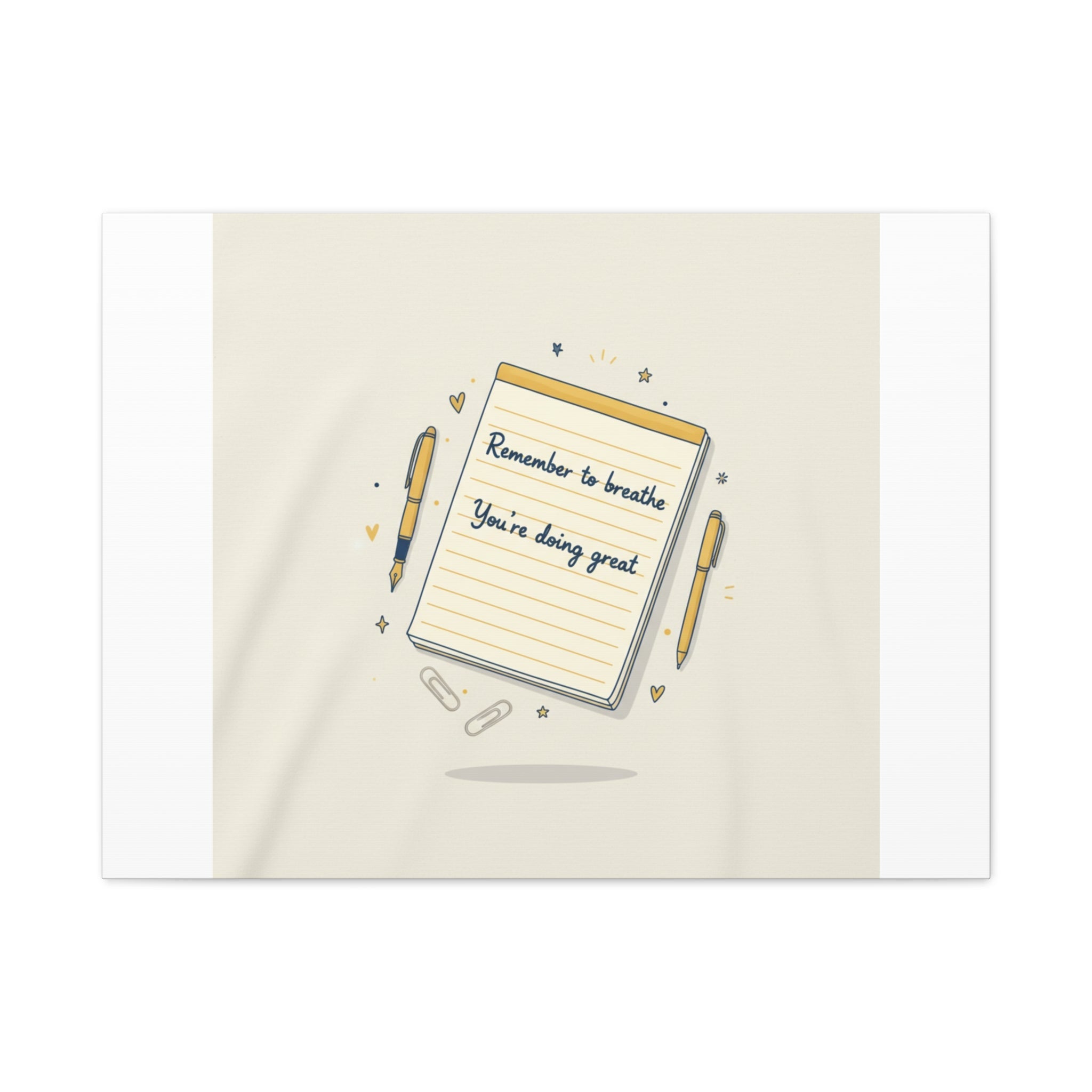 Note to Self notepad wall art | Matte Canvas - TiendaNote to Self notepad wall art | Matte Canvas1.25"32" x 24" (Horizontal)33765894790649122335TiendaPrintify33765894790649122335CanvasNote to Self notepad wall art | Matte Canvas