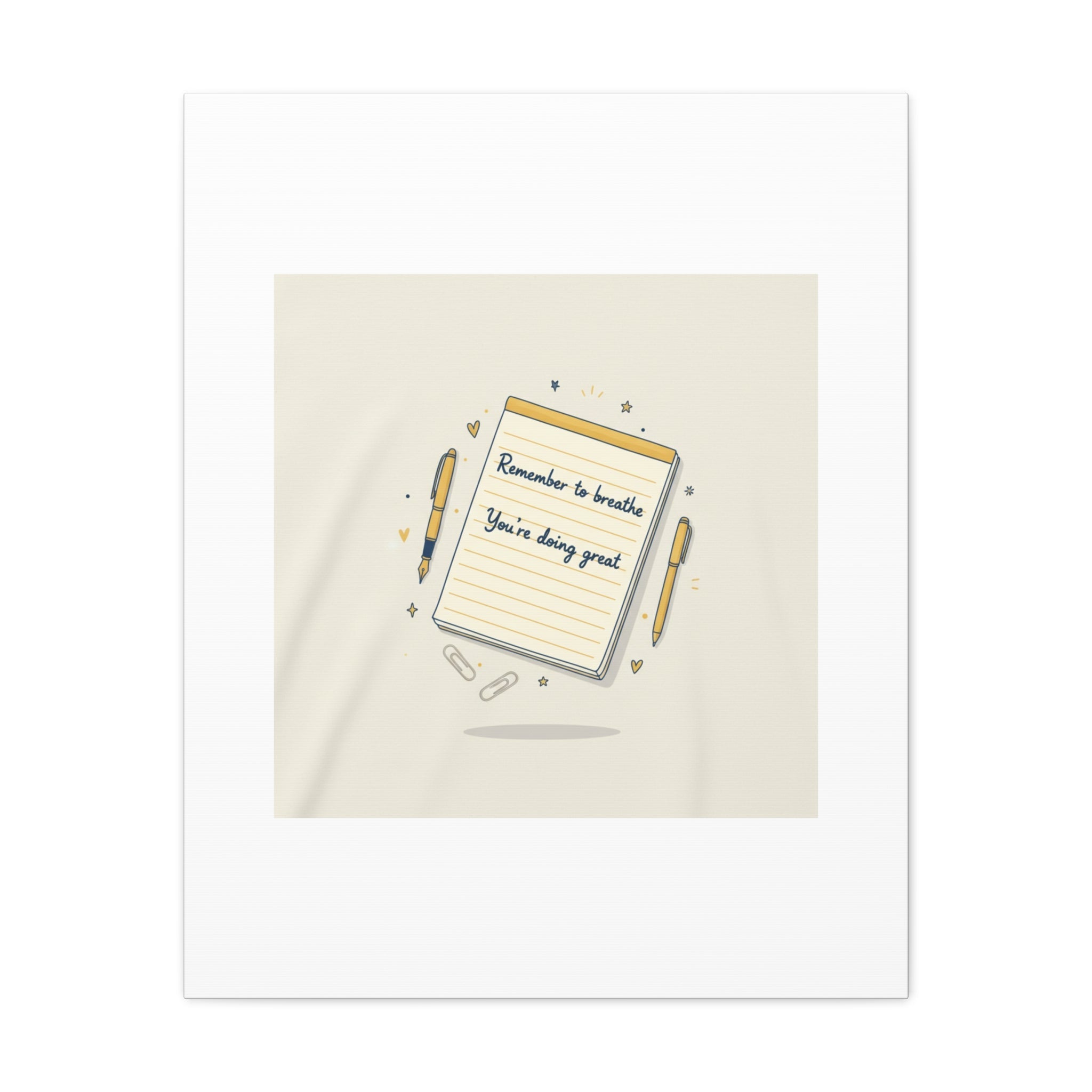 Note to Self notepad wall art | Matte Canvas - TiendaNote to Self notepad wall art | Matte Canvas1.25"24" x 30" (Vertical)76078934179553168680TiendaPrintify76078934179553168680CanvasNote to Self notepad wall art | Matte Canvas