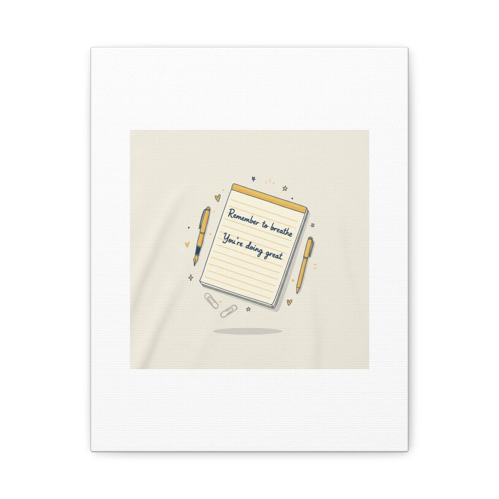 Note to Self notepad wall art | Matte Canvas - TiendaNote to Self notepad wall art | Matte Canvas1.25"11″ x 14″ (Vertical)23972473678215253391TiendaPrintify23972473678215253391CanvasNote to Self notepad wall art | Matte Canvas