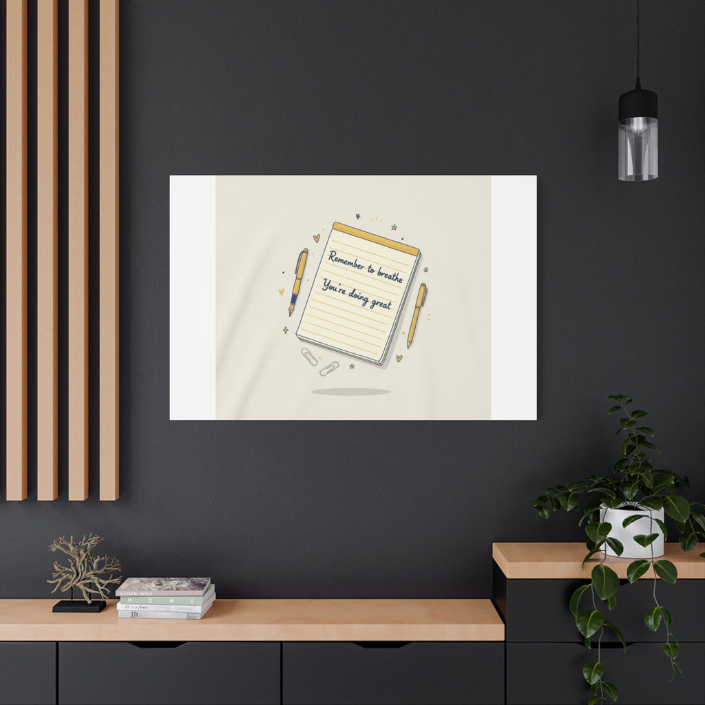 Note to Self notepad wall art | Matte Canvas - TiendaNote to Self notepad wall art | Matte Canvas1.25"36" x 36"49799819490558167094TiendaPrintify49799819490558167094CanvasNote to Self notepad wall art | Matte Canvas