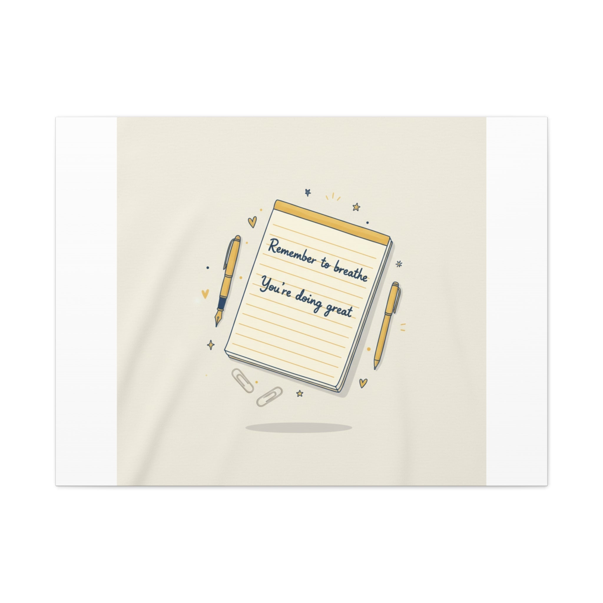 Note to Self notepad wall art | Matte Canvas - TiendaNote to Self notepad wall art | Matte Canvas1.25"40" x 30" (Horizontal)14256656926309444760TiendaPrintify14256656926309444760CanvasNote to Self notepad wall art | Matte Canvas