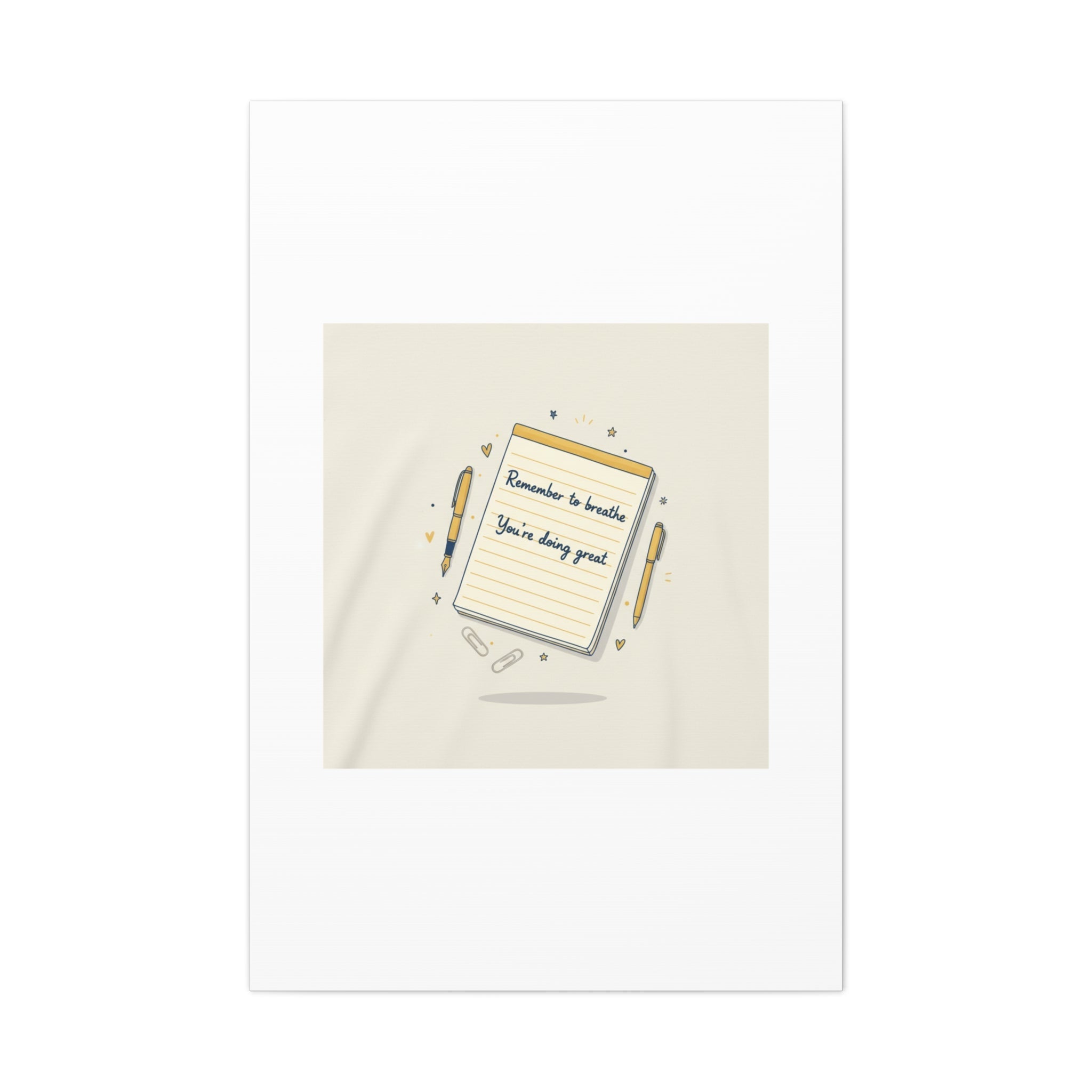 Note to Self notepad wall art | Matte Canvas - TiendaNote to Self notepad wall art | Matte Canvas1.25"32″ x 48″ (Vertical)22451767445920113959TiendaPrintify22451767445920113959CanvasNote to Self notepad wall art | Matte Canvas