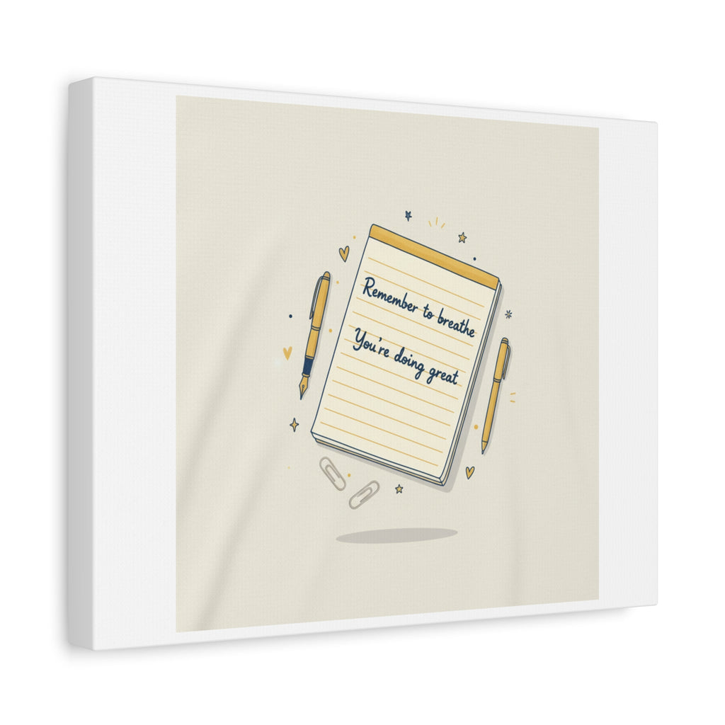 Note to Self notepad wall art | Matte Canvas - TiendaNote to Self notepad wall art | Matte Canvas1.25"36" x 36"49799819490558167094TiendaPrintify49799819490558167094CanvasNote to Self notepad wall art | Matte Canvas