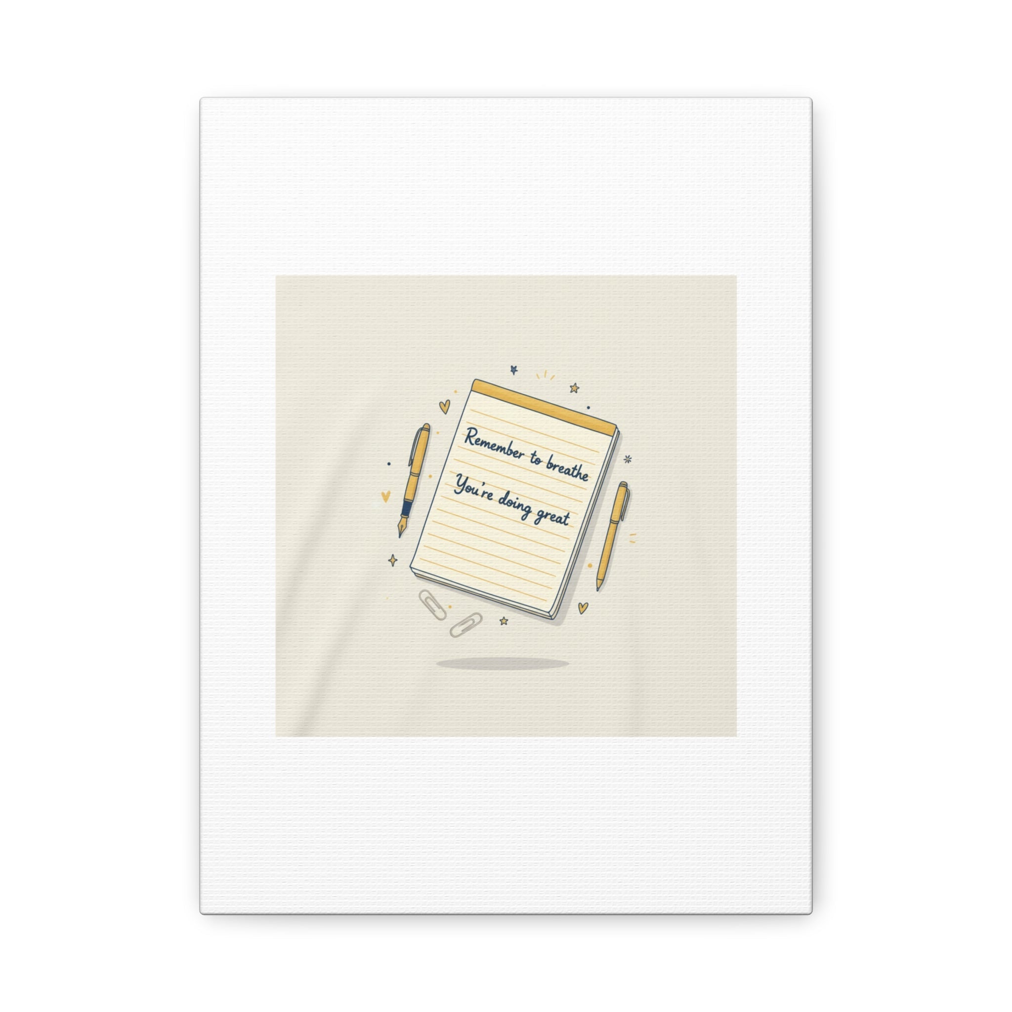 Note to Self notepad wall art | Matte Canvas - TiendaNote to Self notepad wall art | Matte Canvas1.25"9" x 12" (Vertical)29921679635113050130TiendaPrintify29921679635113050130CanvasNote to Self notepad wall art | Matte Canvas