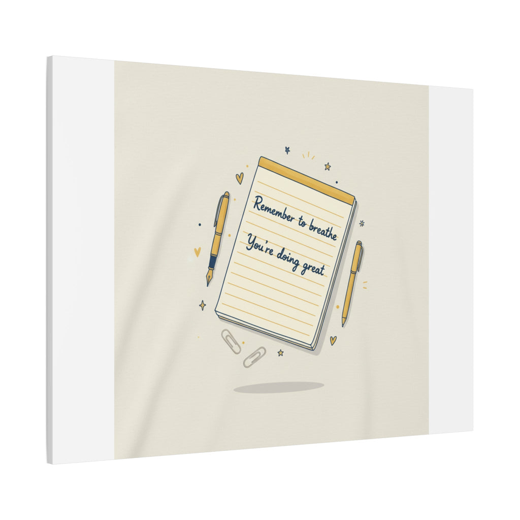 Note to Self notepad wall art | Matte Canvas - TiendaNote to Self notepad wall art | Matte Canvas1.25"36" x 36"49799819490558167094TiendaPrintify49799819490558167094CanvasNote to Self notepad wall art | Matte Canvas