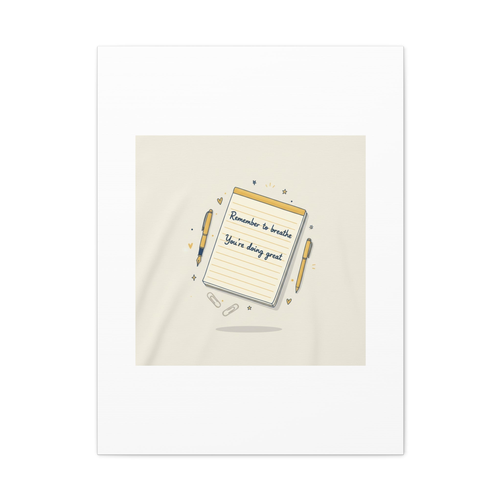 Note to Self notepad wall art | Matte Canvas - TiendaNote to Self notepad wall art | Matte Canvas1.25"24" x 32" (Vertical)23319701670625697179TiendaPrintify23319701670625697179CanvasNote to Self notepad wall art | Matte Canvas