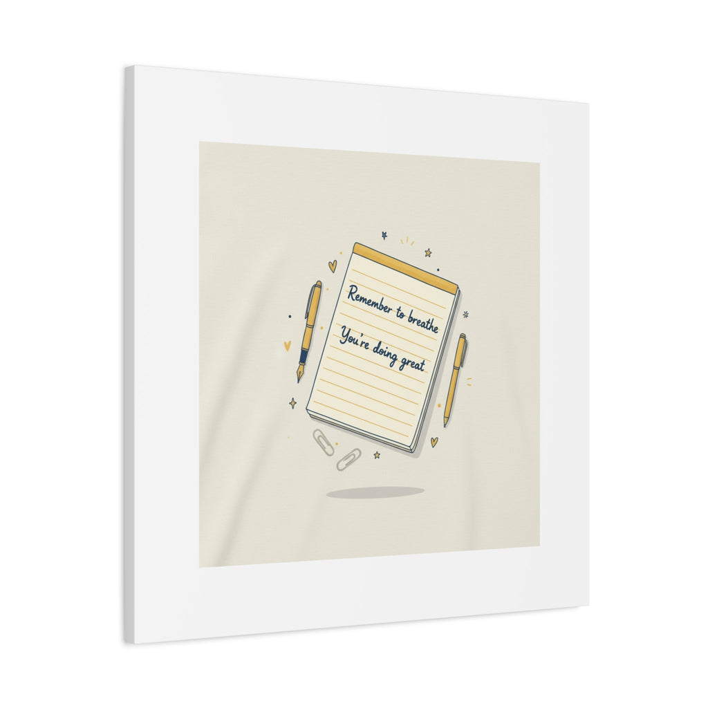 Note to Self notepad wall art | Matte Canvas - TiendaNote to Self notepad wall art | Matte Canvas1.25"36" x 36"49799819490558167094TiendaPrintify49799819490558167094CanvasNote to Self notepad wall art | Matte Canvas