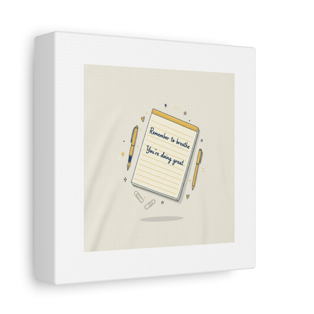 Note to Self notepad wall art | Matte Canvas - TiendaNote to Self notepad wall art | Matte Canvas1.25"36" x 36"49799819490558167094TiendaPrintify49799819490558167094CanvasNote to Self notepad wall art | Matte Canvas