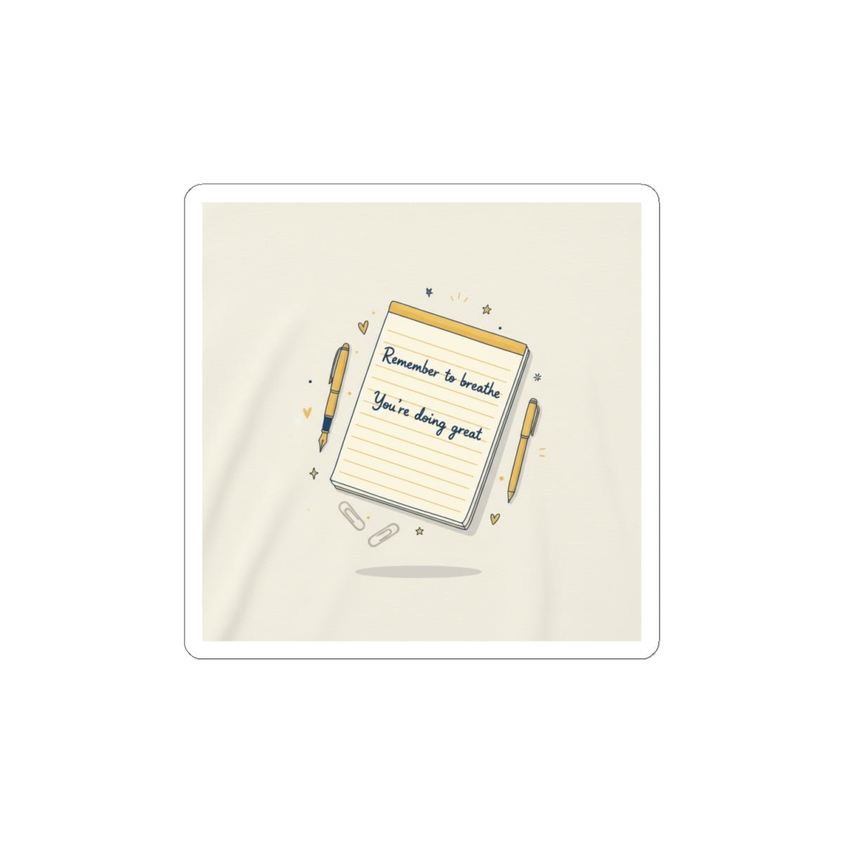 Remember to Breathe note illustration Kiss - Cut Stickers | analogue reminder, handwritten note aesthetic - TiendaRemember to Breathe note illustration Kiss - Cut Stickers | analogue reminder, handwritten note aestheticWhite4" × 4"17661657091441709105TiendaPrintify17661657091441709105Paper productsRemember to Breathe note illustration Kiss - Cut Stickers | analogue reminder, handwritten note aesthetic