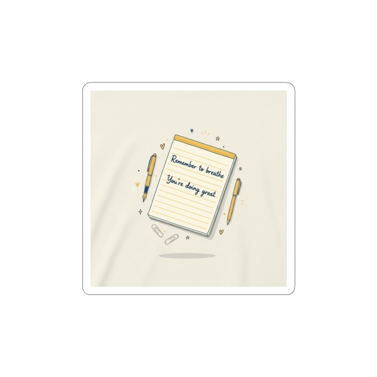 Remember to Breathe note illustration Kiss - Cut Stickers | analogue reminder, handwritten note aesthetic - TiendaRemember to Breathe note illustration Kiss - Cut Stickers | analogue reminder, handwritten note aestheticWhite3" × 3"11144198396976421893TiendaPrintify11144198396976421893Paper productsRemember to Breathe note illustration Kiss - Cut Stickers | analogue reminder, handwritten note aesthetic